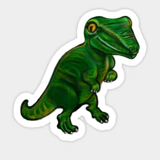 Dinosaur - green dinosaur Sticker